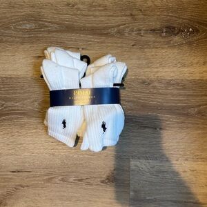 Polo by Ralph Lauren Classic White Casual Socks